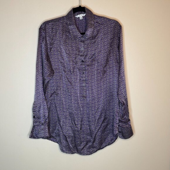 Cabi 100% Silk Geometric Shirt - Picture 4 of 8